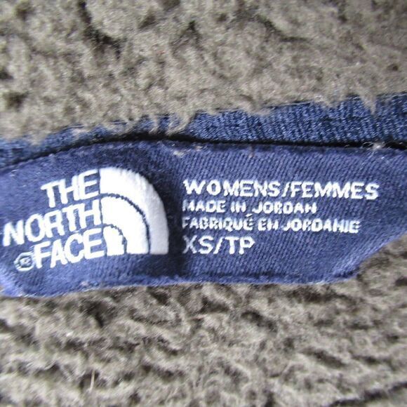 The North Face Hoody Womens XS Green Pockets 1/2 Zip Campshire Deep Pile Fleece - Picture 3 of 12